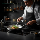 Handgehämmertes Titan-Pfannen- und Küchenutensilien-Set