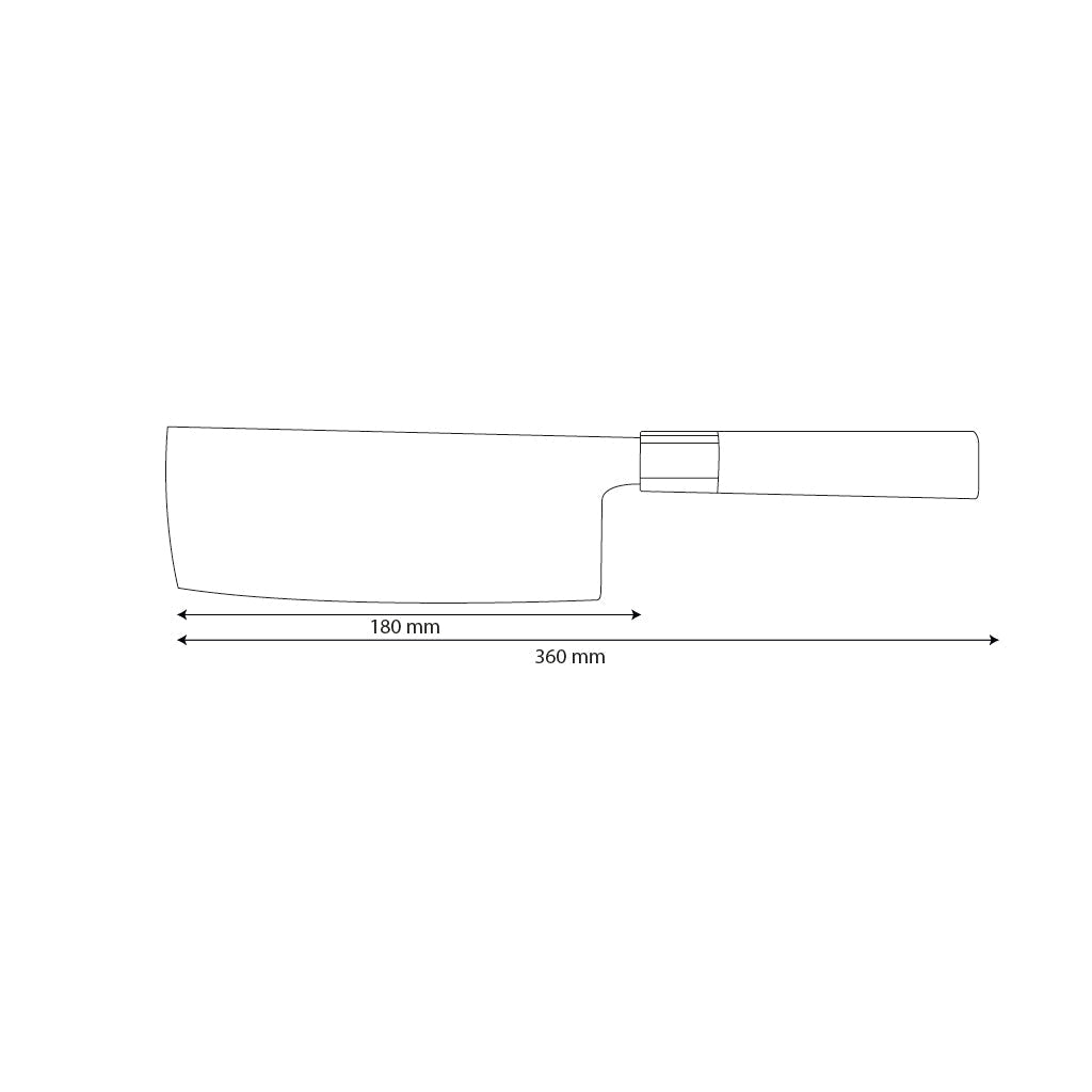 Kochmesser im japanischen Stil – 18 cm Präzisionsklinge
