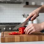 Japanisches gehämmertes Damaszener-Kochmesser – 20 cm Präzisionsklinge