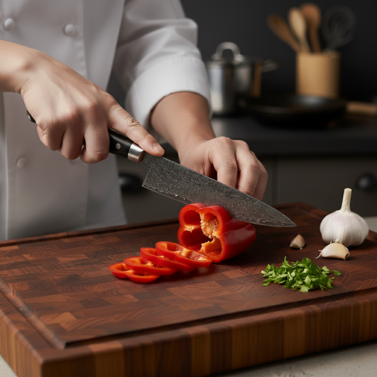 Kochmesser im japanischen Stil – 20 cm Präzisionsklinge