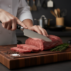 Gehämmertes Kochmesser im japanischen Stil – 20 cm Präzisionsklinge