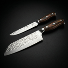 Japanisches Damascus-Kazoku 2-teiliges Starter-Set – Präzisionsklingen mit 10 cm & 21 cm