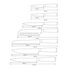 Messerset im japanischen Stil – Präzisionskollektion (7-teilig)