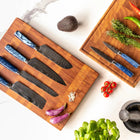 Japanisches Damascus Messer-Set – 8-teiliges Set mit ausgewogenem Profil