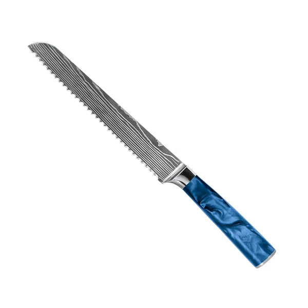 Japanisches Damascus Messer-Set – 8-teiliges Set mit ausgewogenem Profil