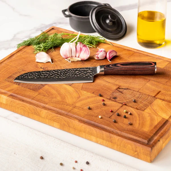 Japanisches Hammerschlag-Damascus-Kochmesser-Set – 3-teiliges Set