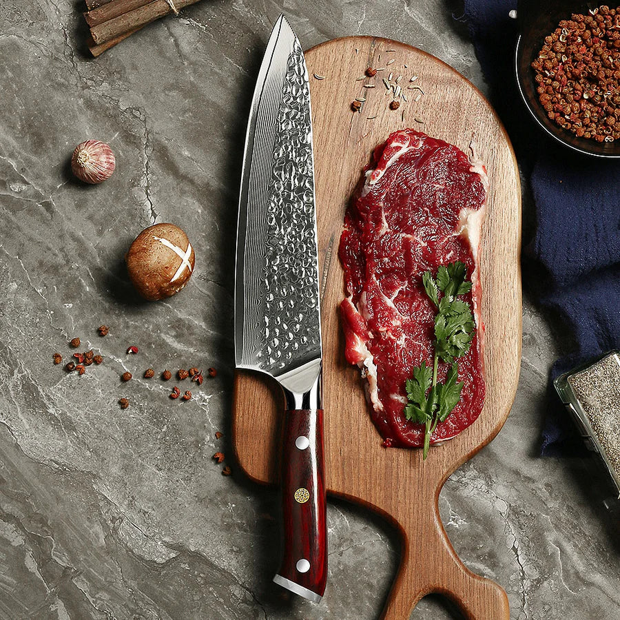 Japanisches Damascus Kazoku Gyuto-Kochmesser – Präzisionsklinge mit 21,2 cm