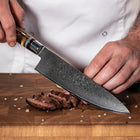 Professionelles Japanisches 7-teiliges Damascus Master-Messer-Set