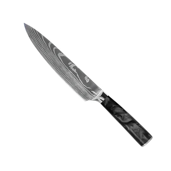 Premium Japanisches Damascus Messer-Set – 8-teilige Präzisionskollektion