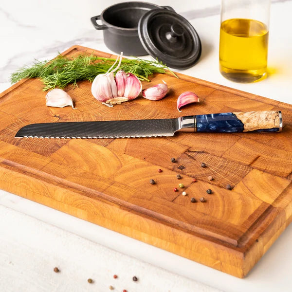 Professionelles Japanisches Damascus Messer-Set – 6-teiliges Kochmesser-Set in Profiqualität