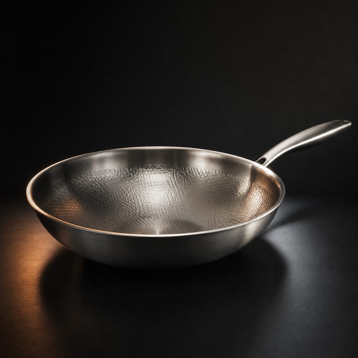 Handgehämmertes Titan-Multi-Pfannenset mit Schneidebrett (5 Pfannen, 20–25 cm)