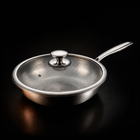 Handgehämmertes Titan-Wokset mit 1 Deckel (20, 20 & 25 cm)