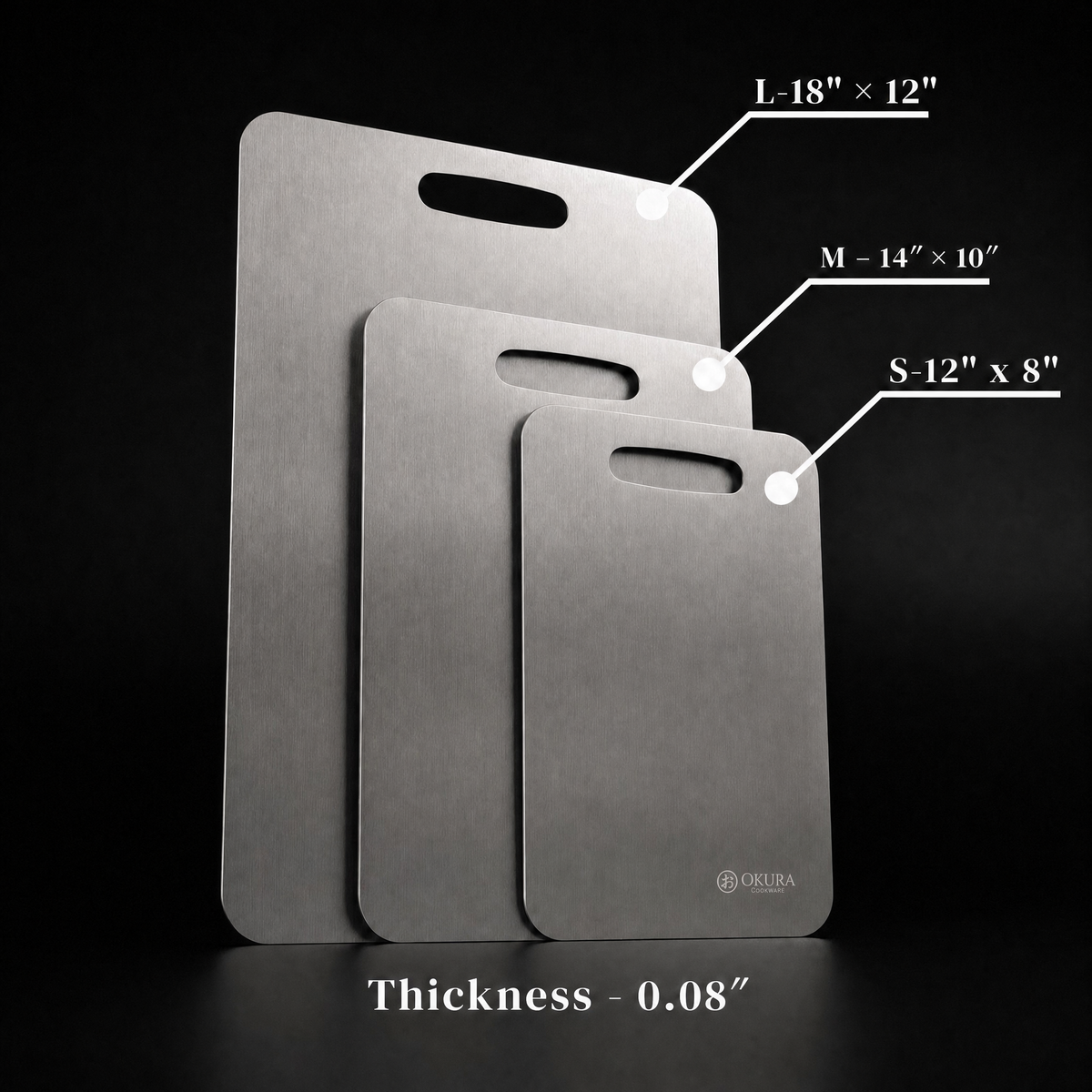 Reines Titan-Schneidebrett – PFAS-frei