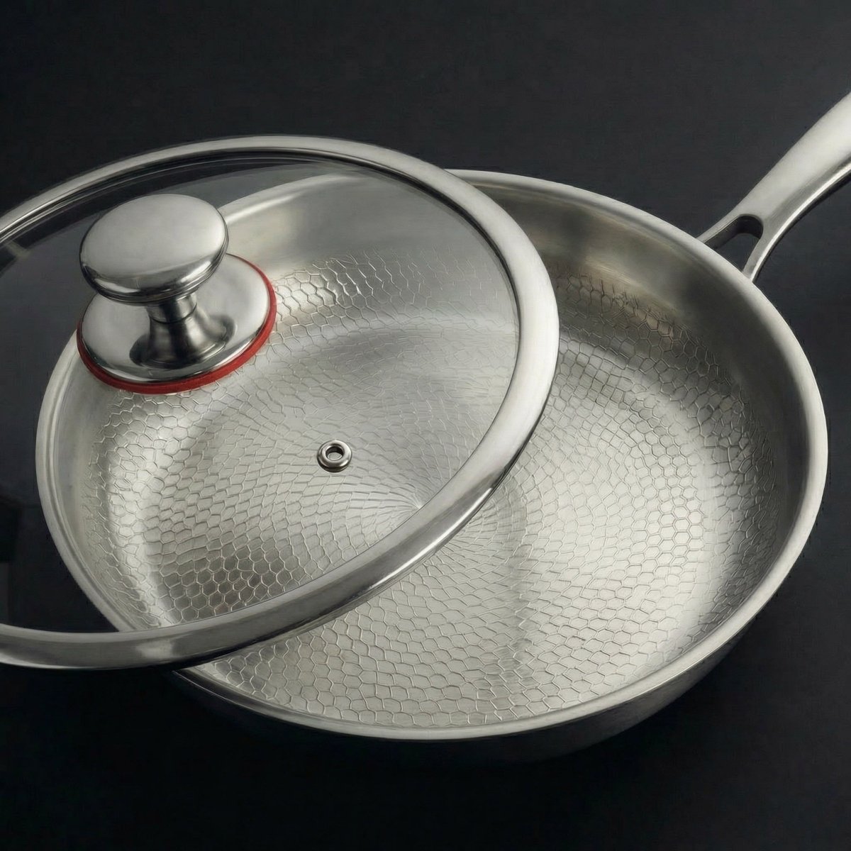 Gehämmertes Titan-Koch- und Vorbereitungsset