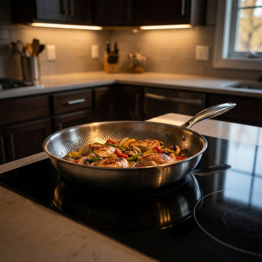 Gehämmertes Titan-Pfannen-Duoset