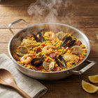 Gehämmerte Titanpfanne mit zwei Griffen