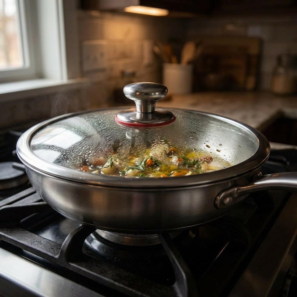 Gehämmertes Titan-Pfannen-Duoset