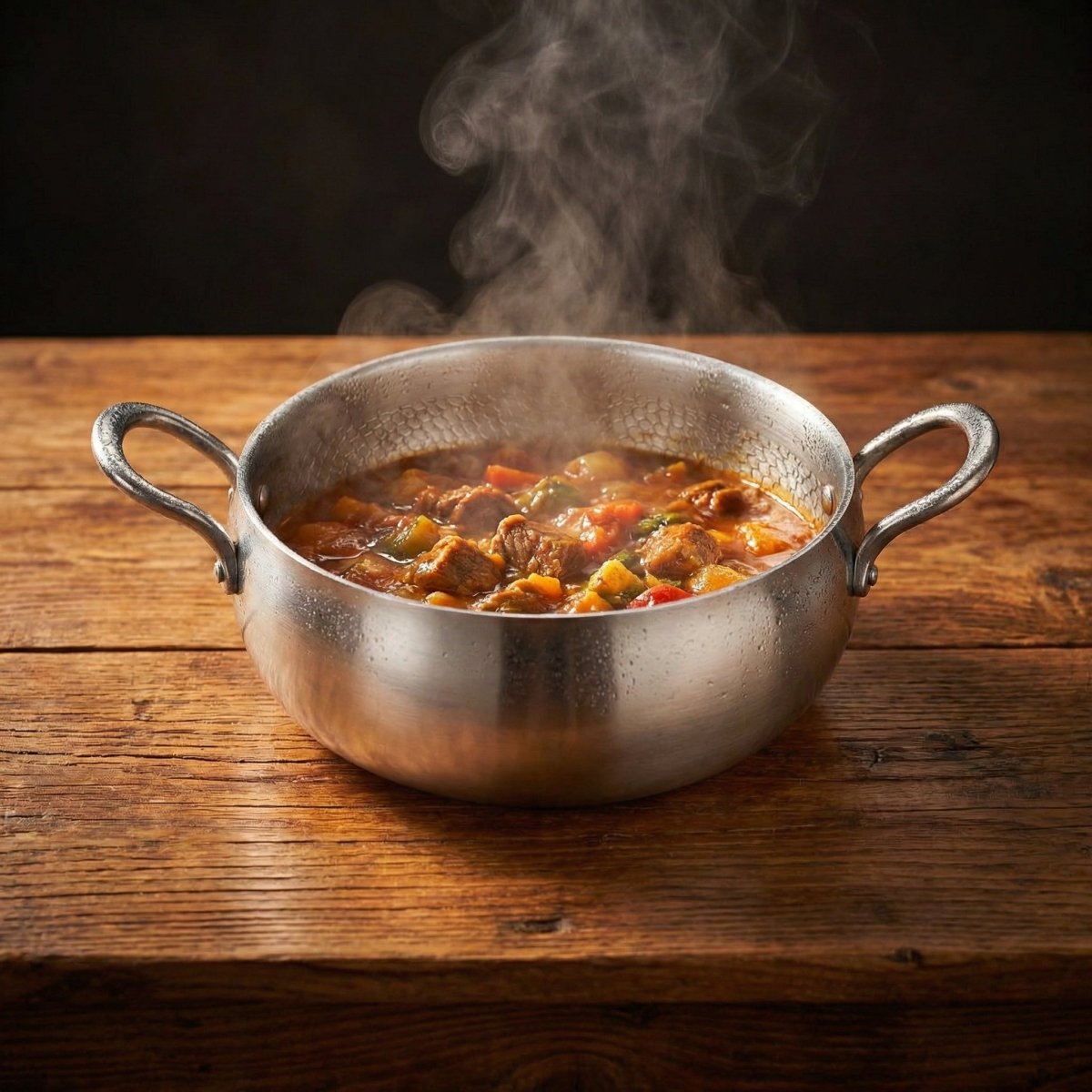 Gehämmerter tiefer Titan-Topf