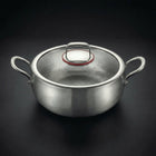 Gehämmerter tiefer Titan-Topf