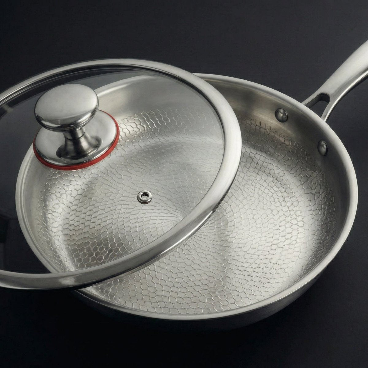 Gehämmertes Titan-Pfannen-Duoset