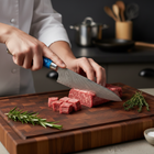 Japanisches gehämmertes Damaszener-Kochmesser – 20 cm Präzisionsklinge